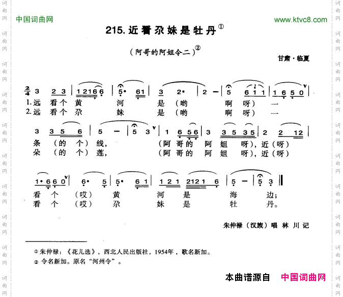 近看尕妹是牡丹