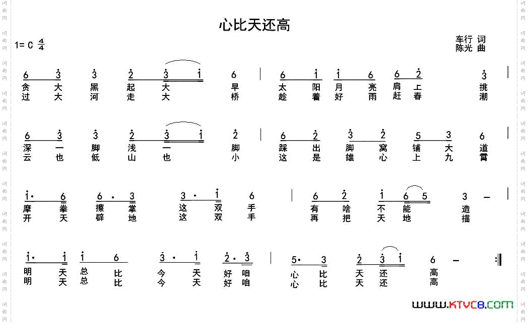心比天还高