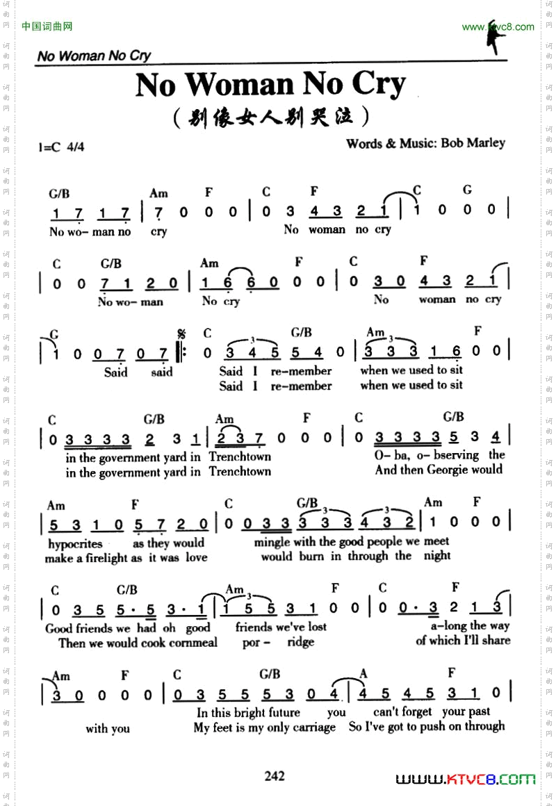 NoWomanNoCry别像女人别哭泣_No Woman No Cry别像女人别哭泣