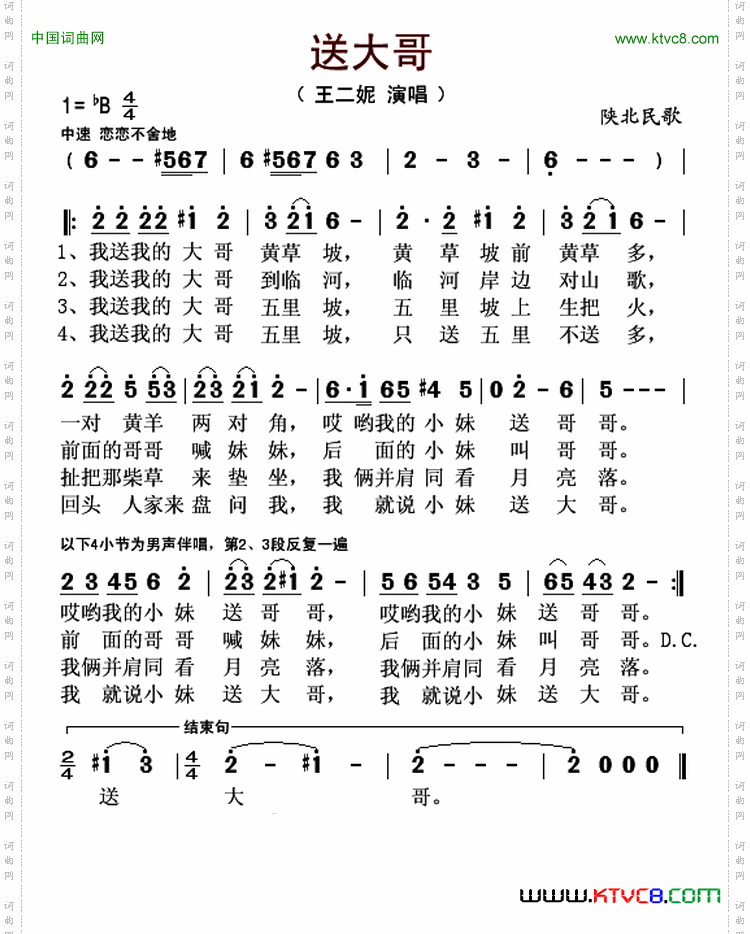 送大哥_王二妮演唱版