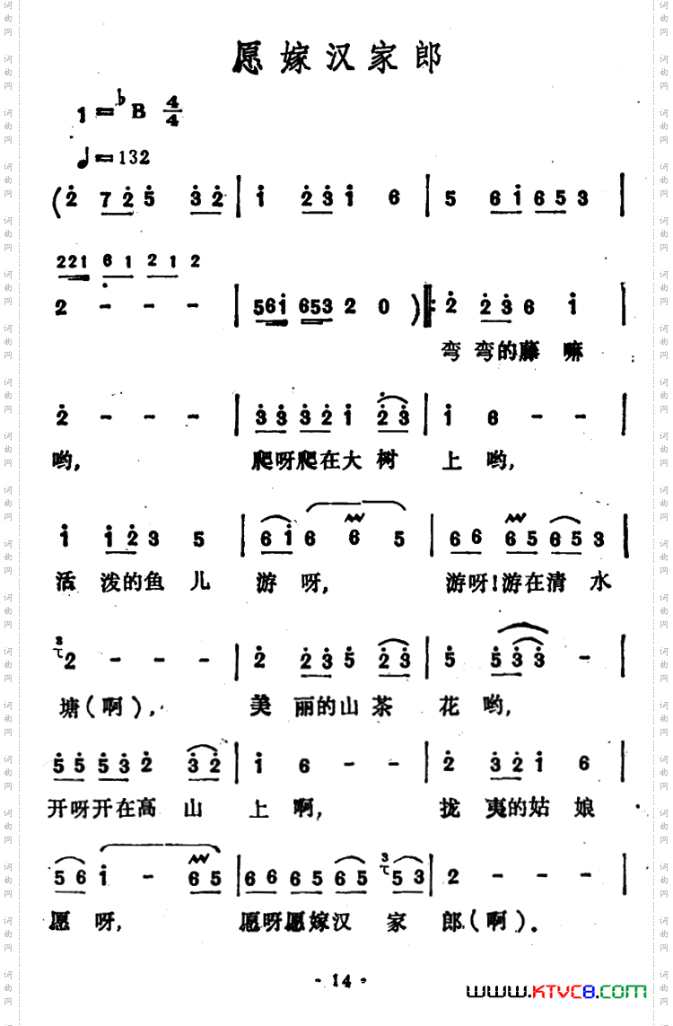 愿嫁汉家郎