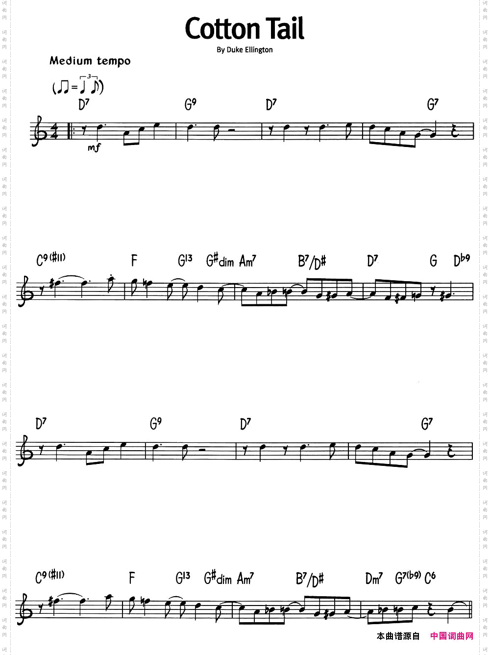 蓝调音乐：CottonTail