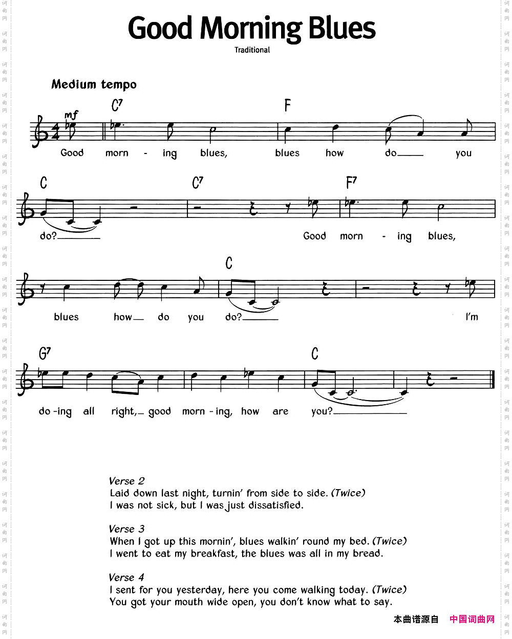 蓝调音乐：GoodMorningBlues