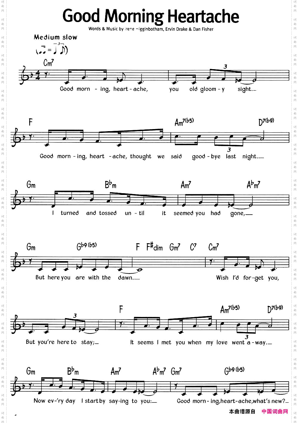 蓝调音乐:GoodMorningHeartache