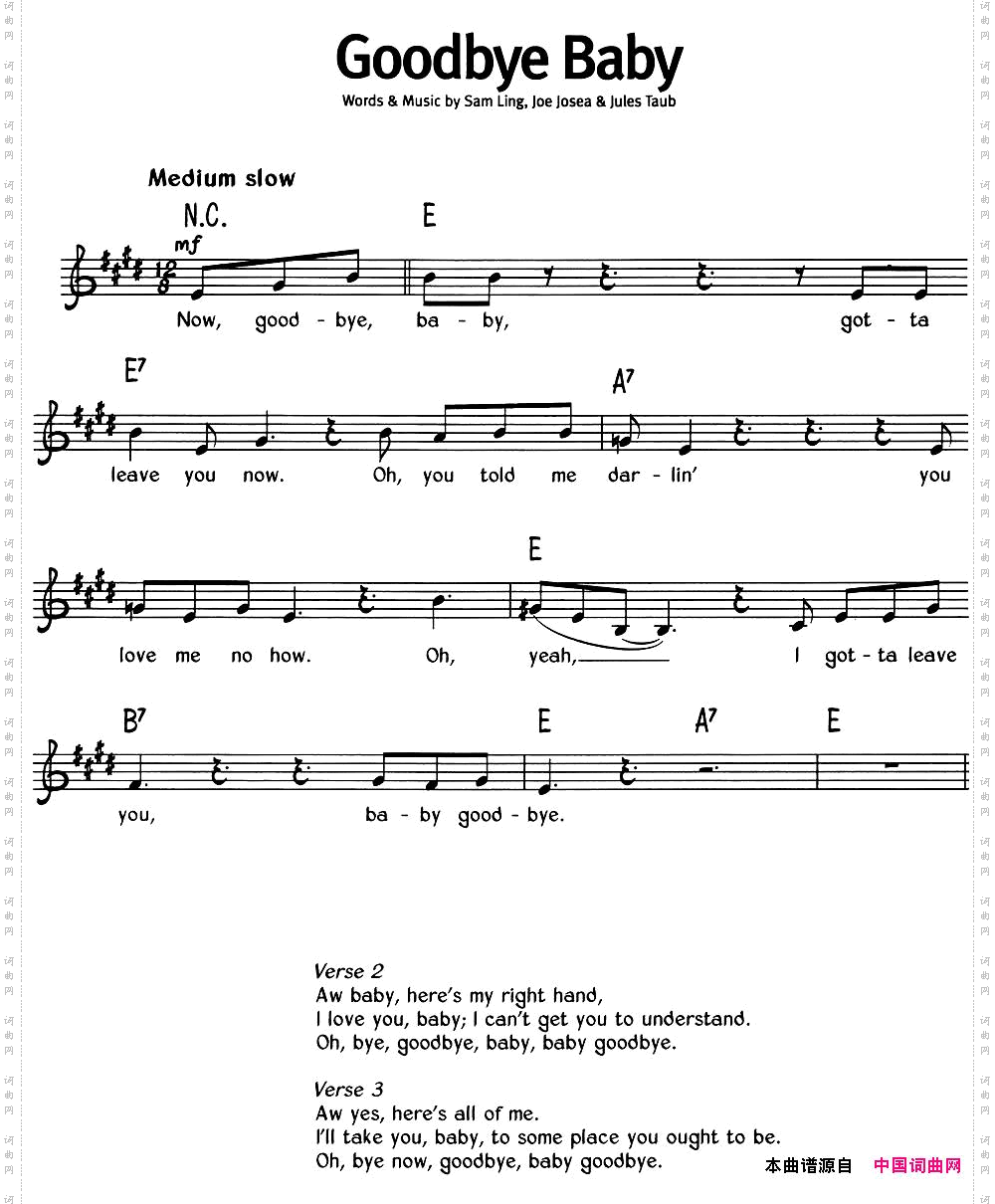 蓝调音乐：GoodbyeBaby