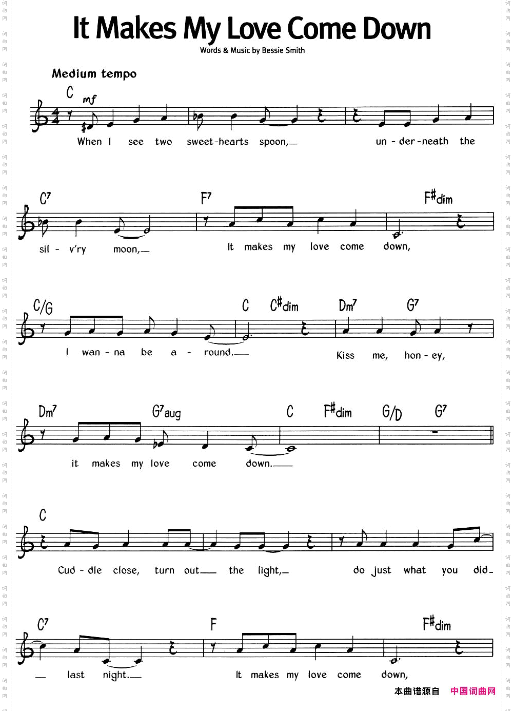 蓝调音乐：ItMakesMyLoveComeDown