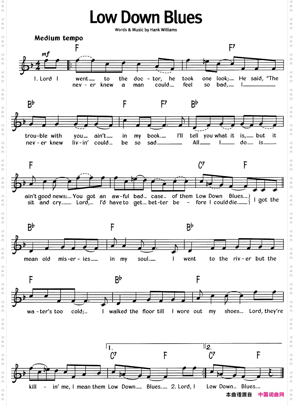 蓝调音乐：LowDownBlues