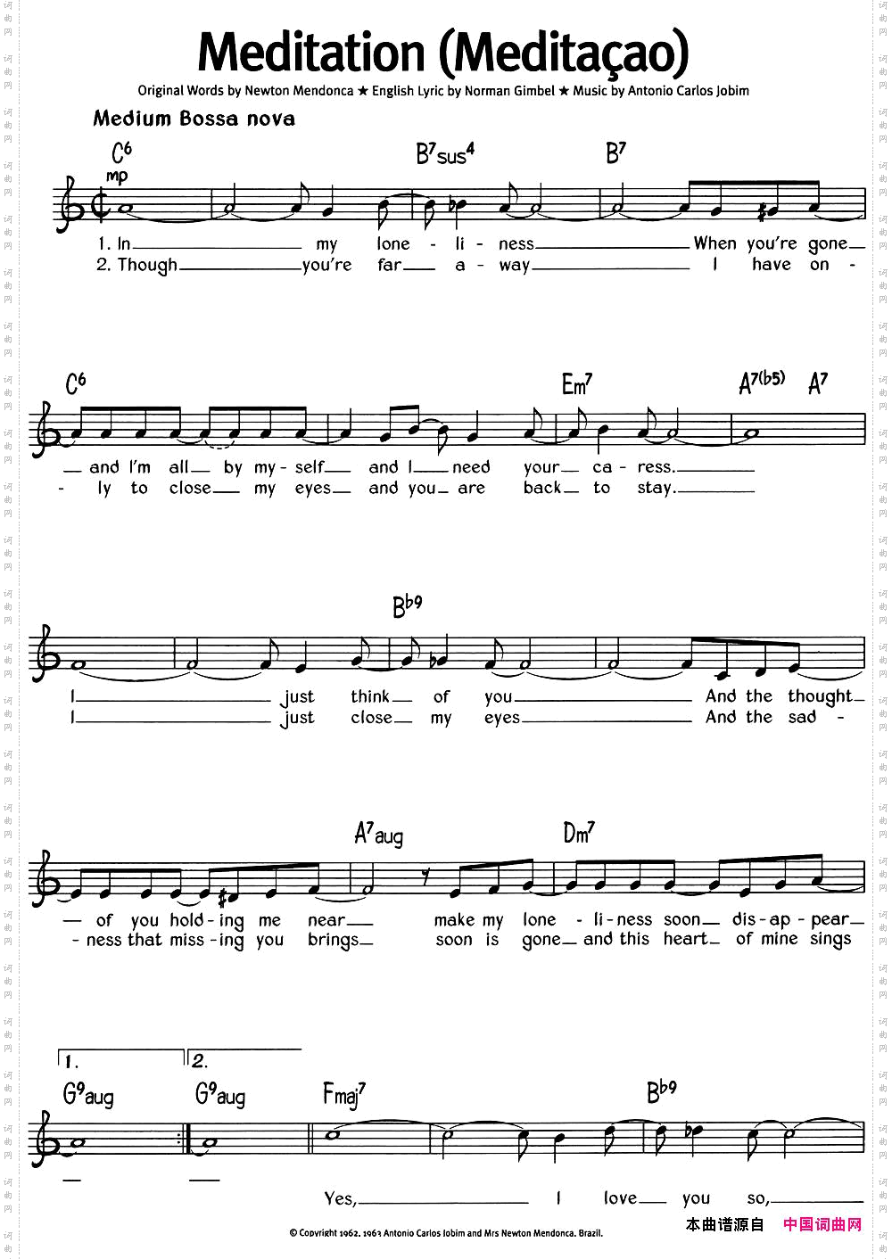 蓝调音乐:MeditationMeditacao