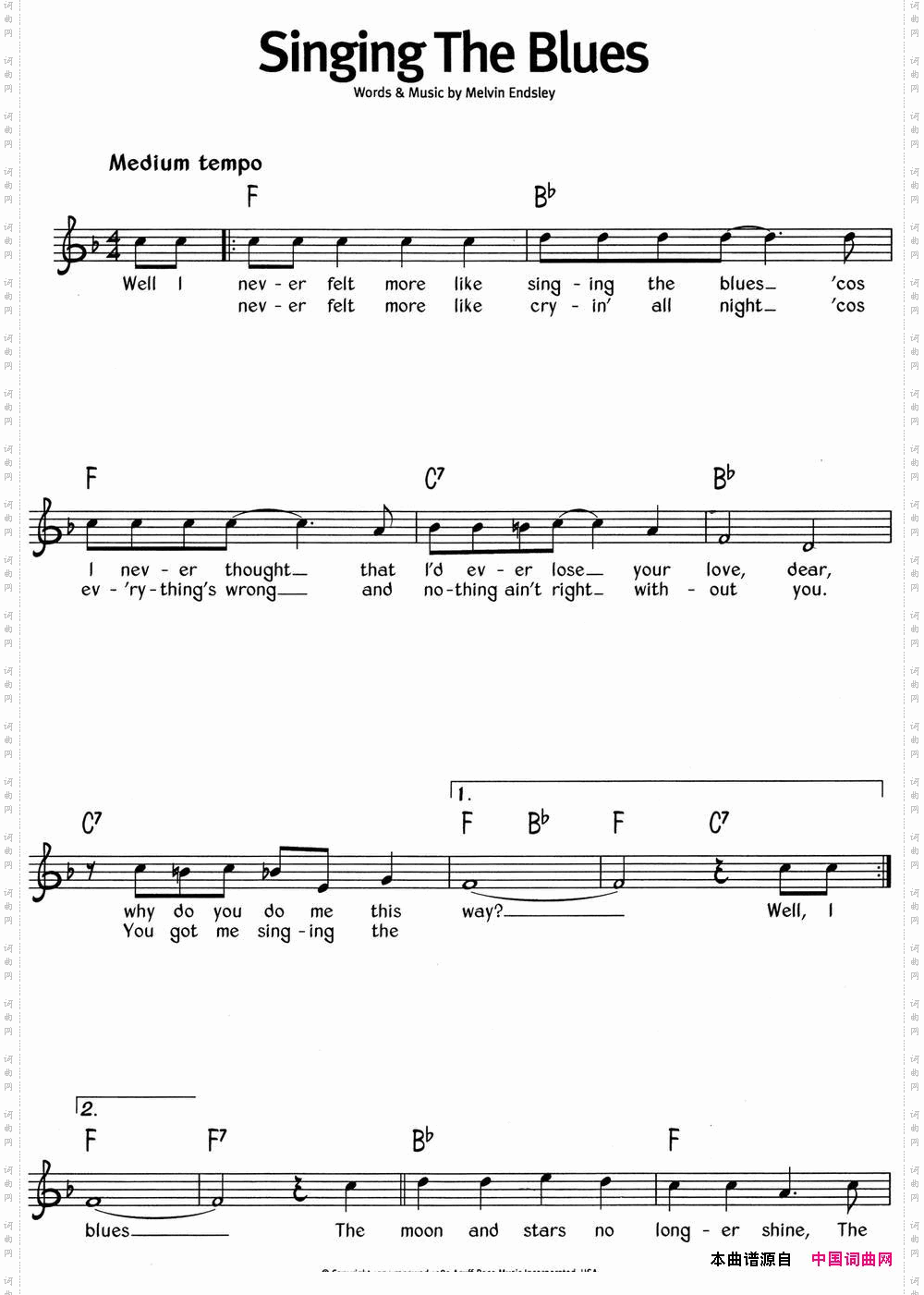 蓝调音乐：SingingTheBlues