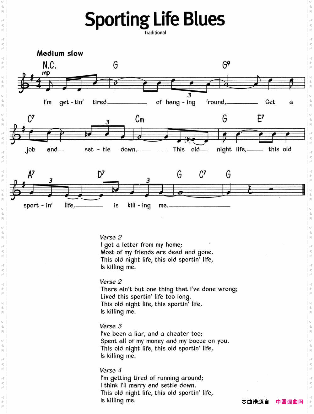 蓝调音乐：SportingLifeBlues