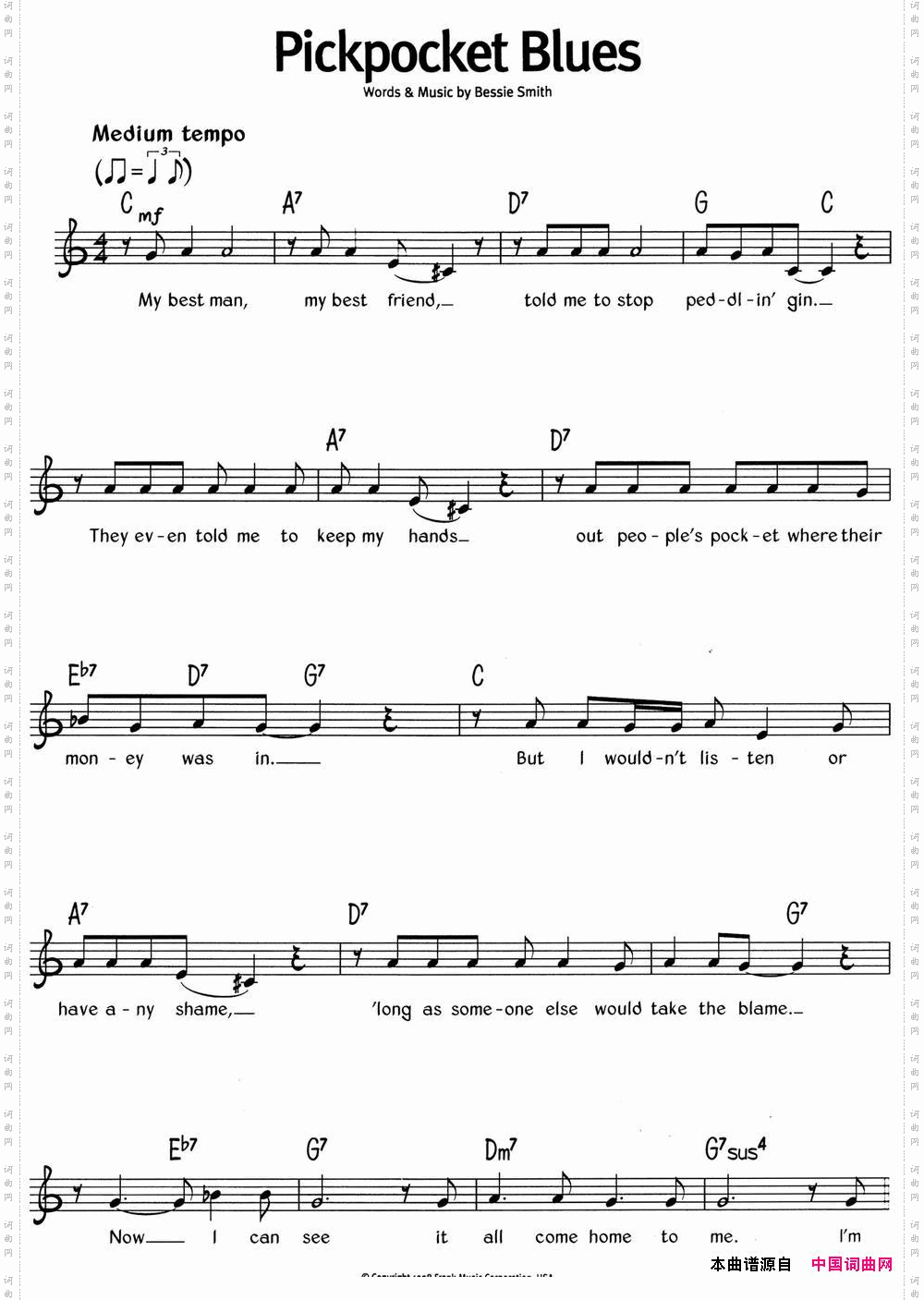 蓝调音乐：PickpocketBlues