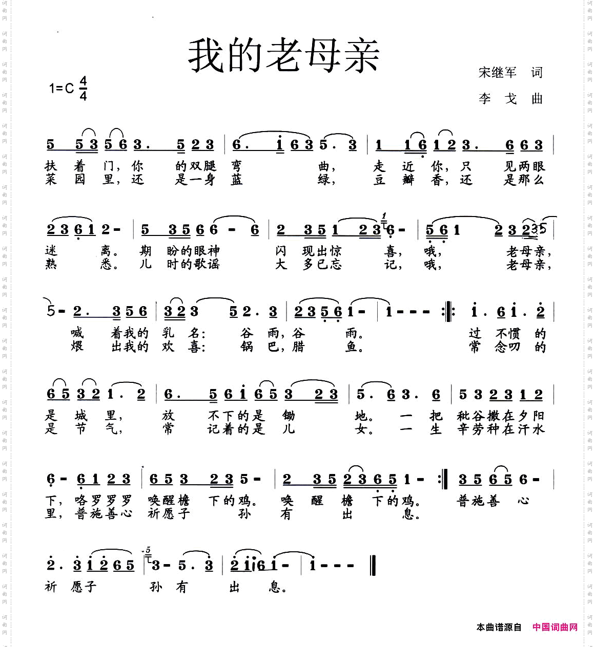 我的老母亲