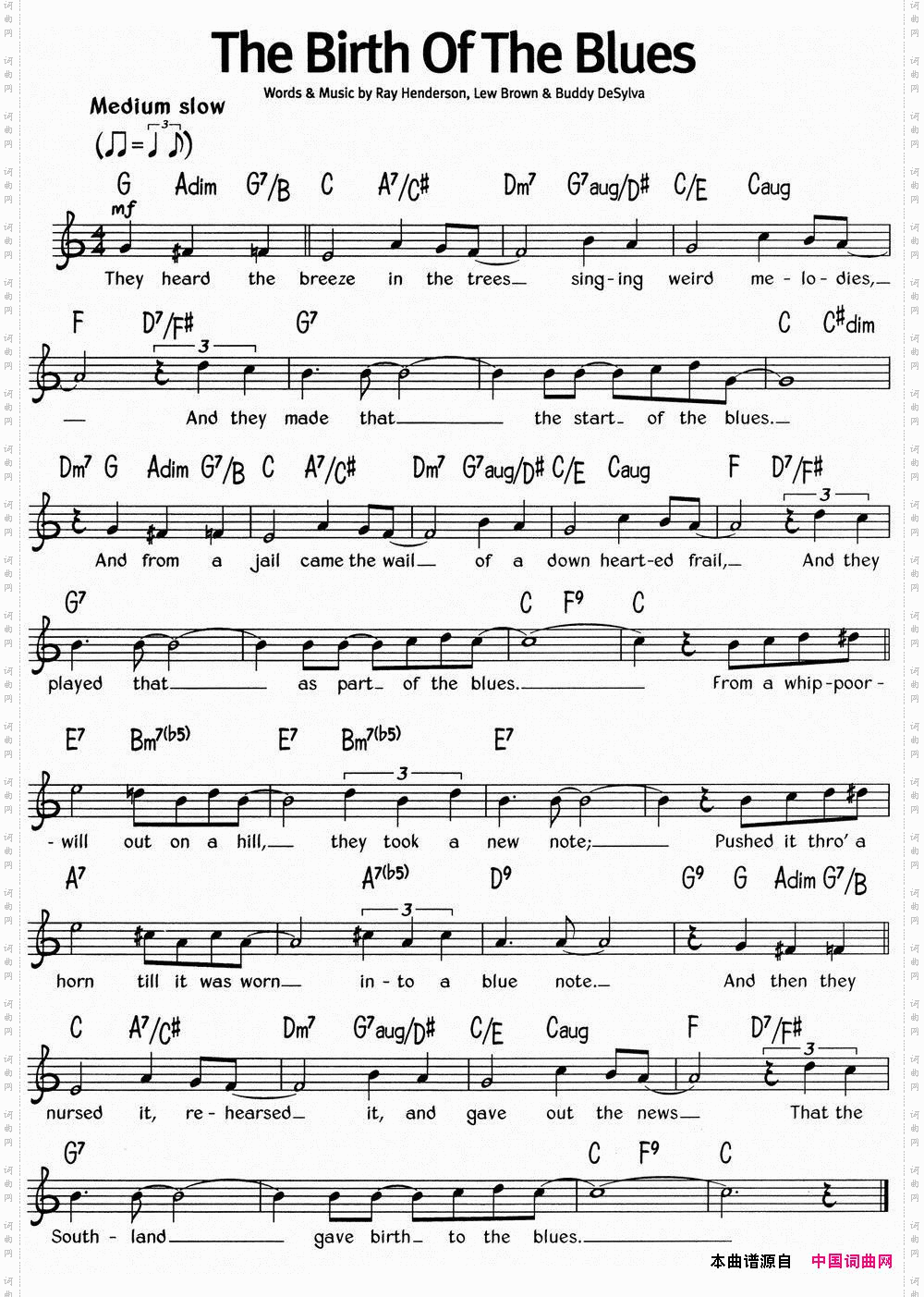 蓝调音乐：TheBirthOfTheBlues