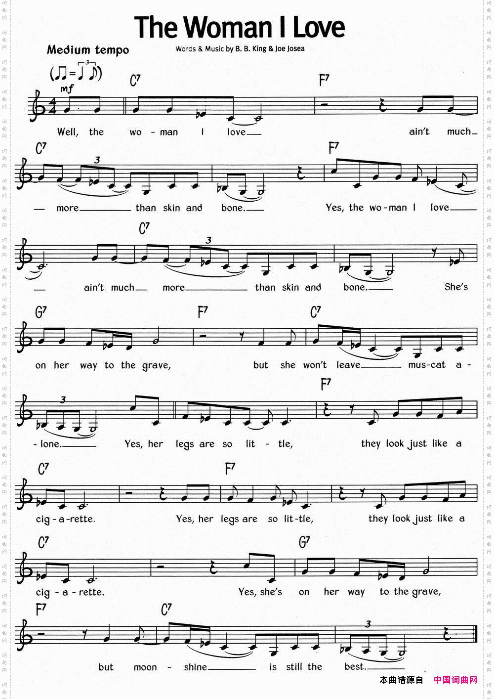 蓝调音乐：TheWomanILove