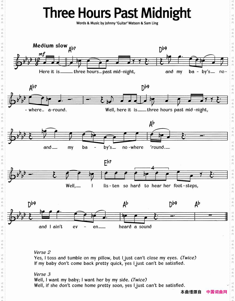 蓝调音乐:ThreeHoursPastMidnight