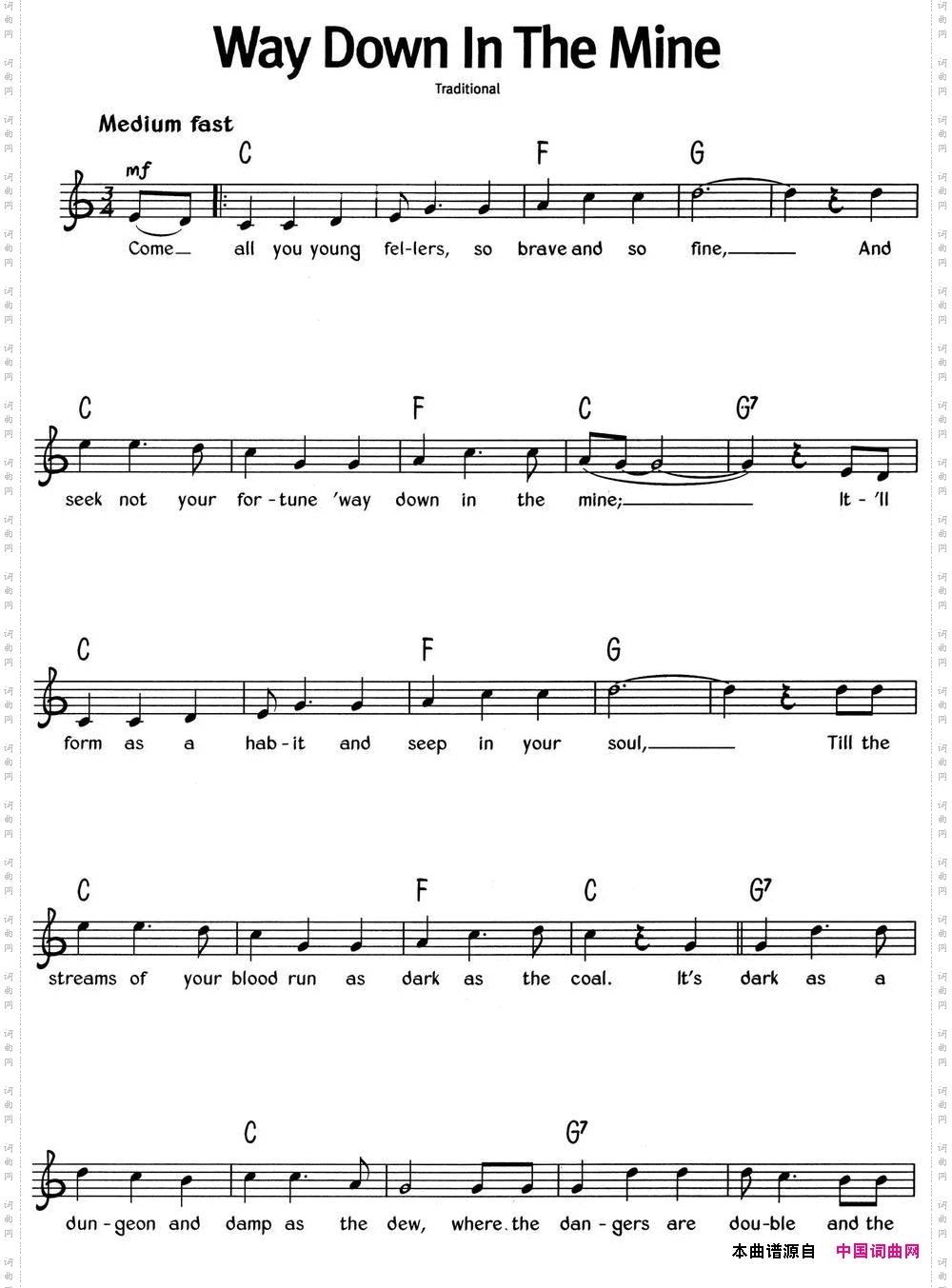 蓝调音乐：WayDownInTheMine