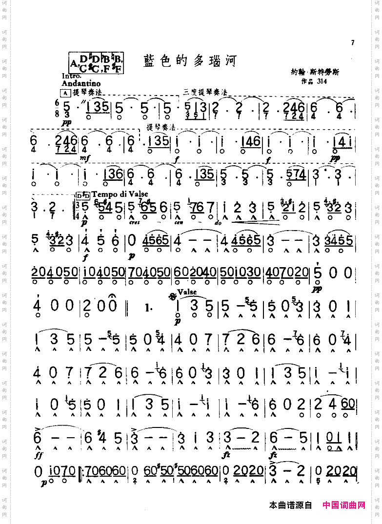 蓝色的多瑙河