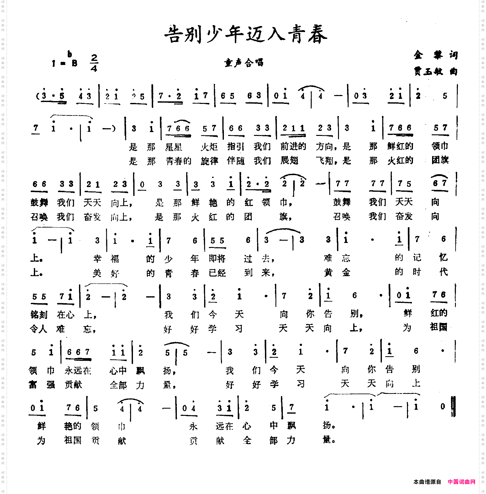 告别少年迈入青春