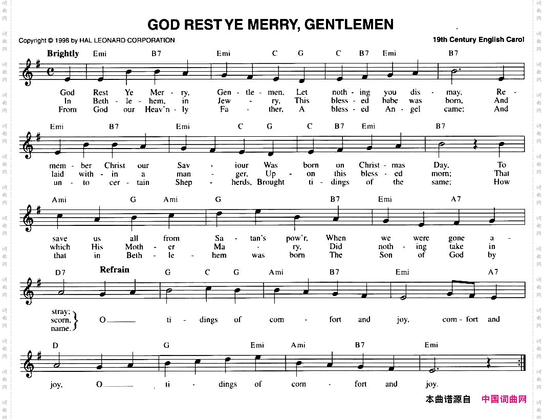 GODRESTYEMERRY,GENTLEMEN