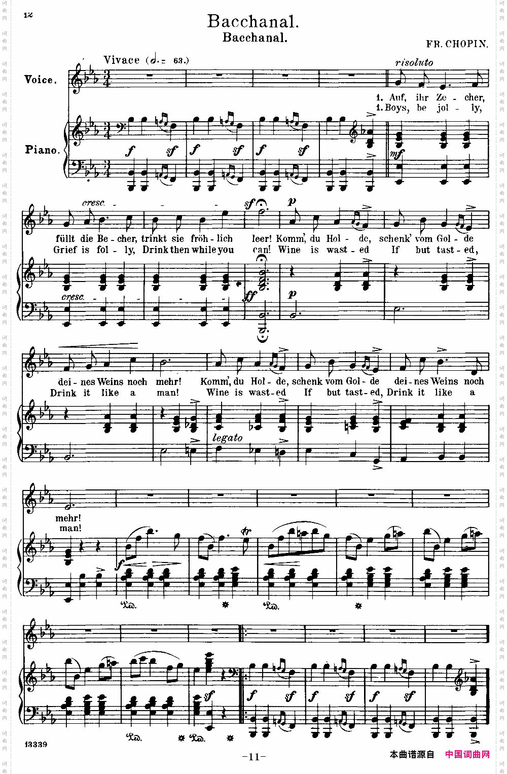 Chopin-17PolishSongsOp.74,No.4Bacchanal.Bacchanal.钢琴伴奏谱_Chopin-17 Polish Songs Op.74,No.4Bacchanal. Bacchanal.钢琴伴奏谱