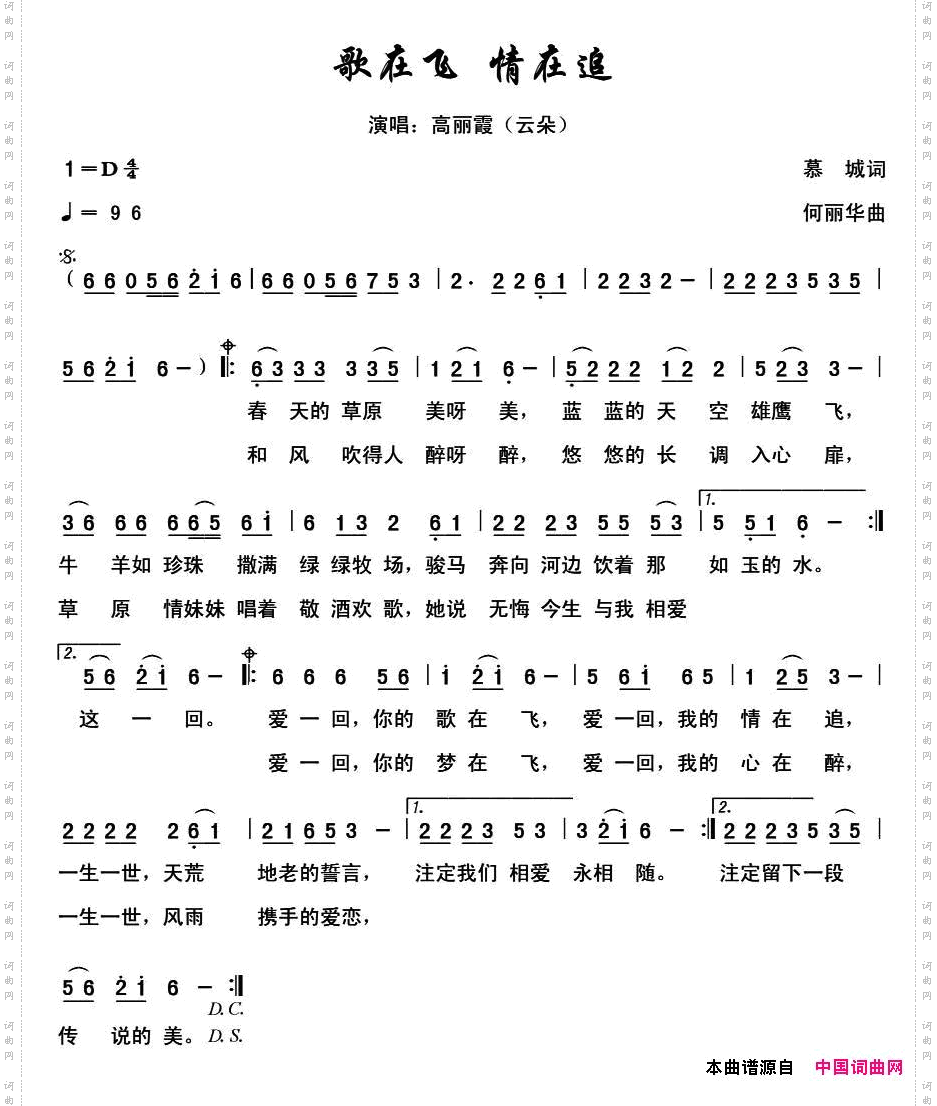 歌在飞情在追
