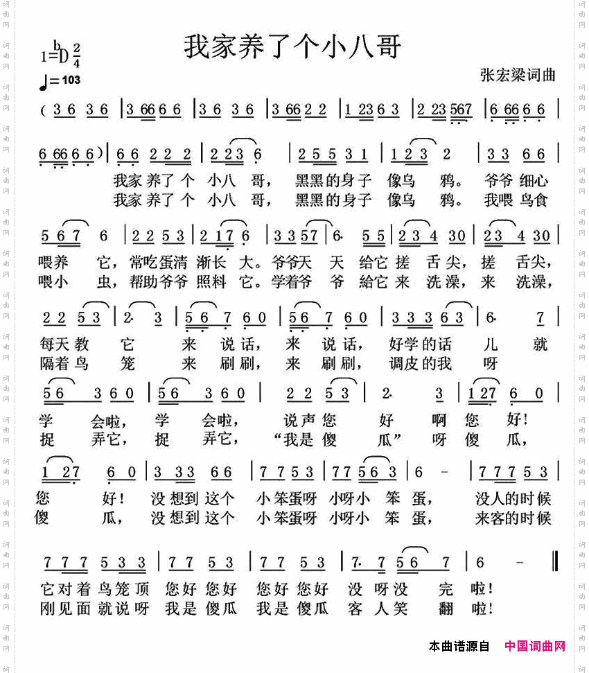 我家养了个小八哥