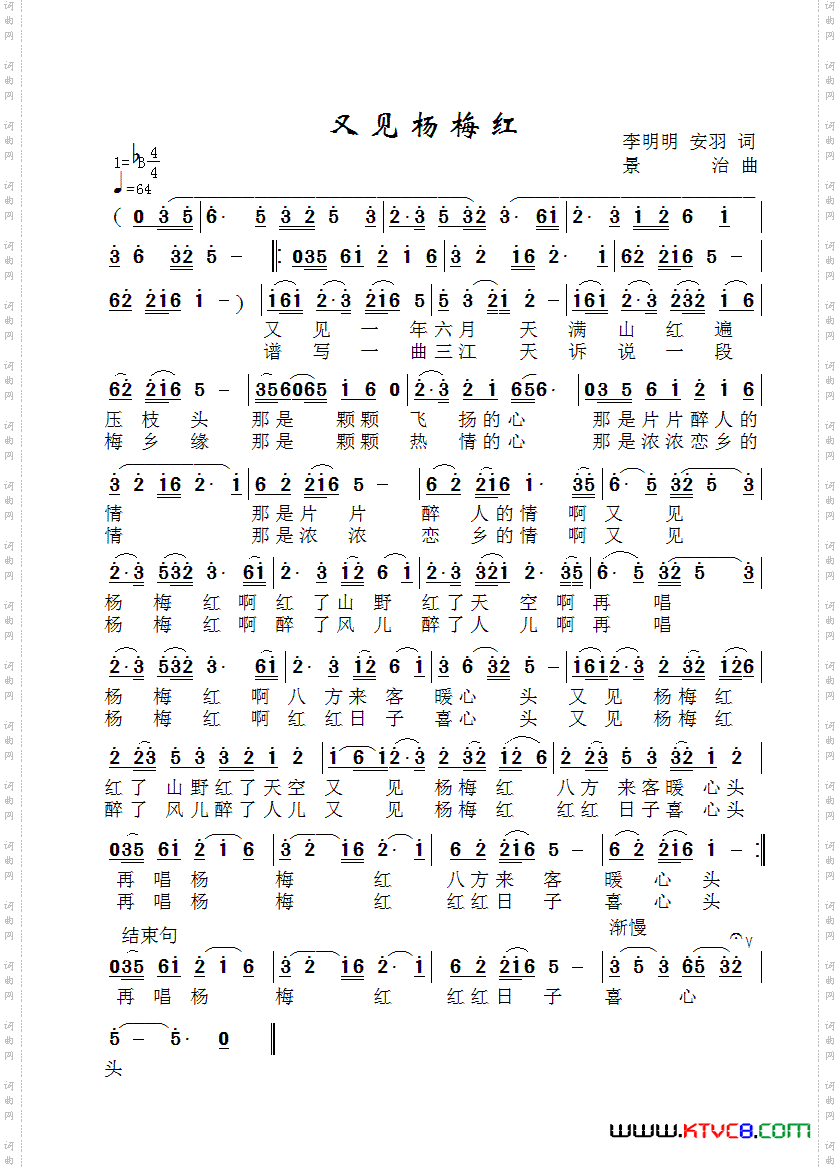 又见杨梅红