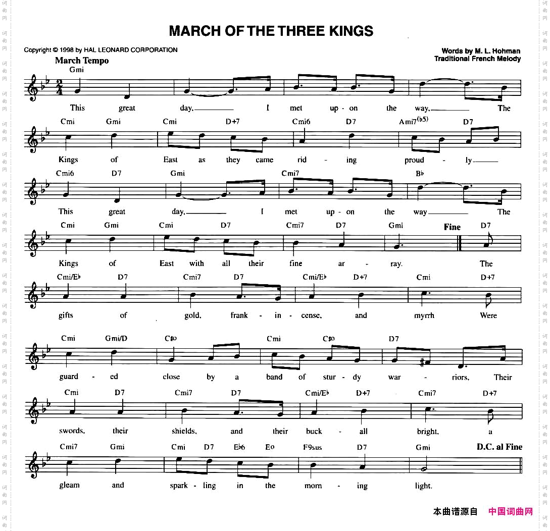 MARCHOFTHETHREEKINGS