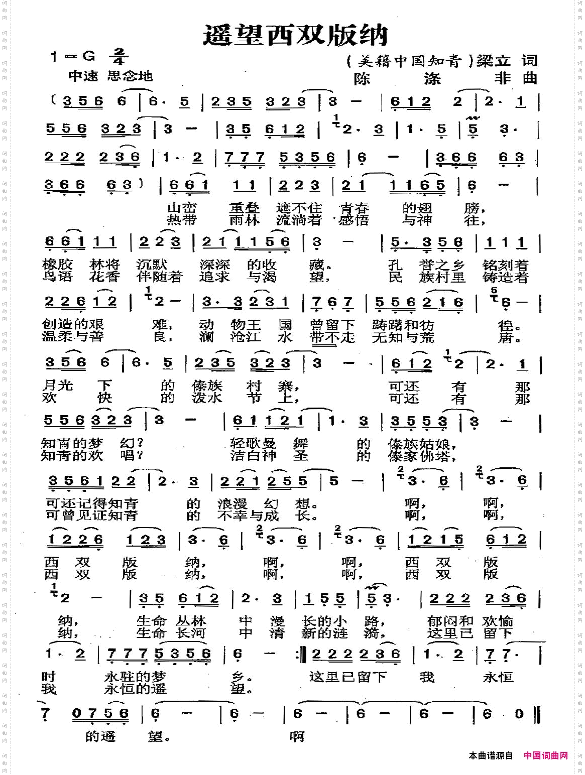 遥望西双版纳
