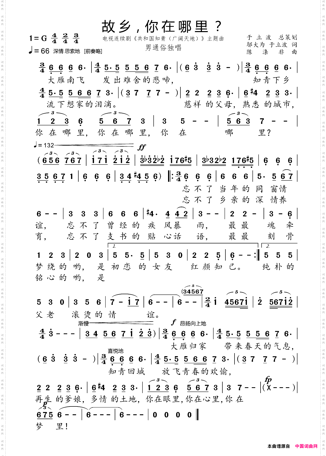 故乡你在哪里_知青50周年专辑
