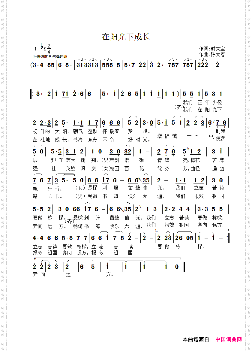 在阳光下成长