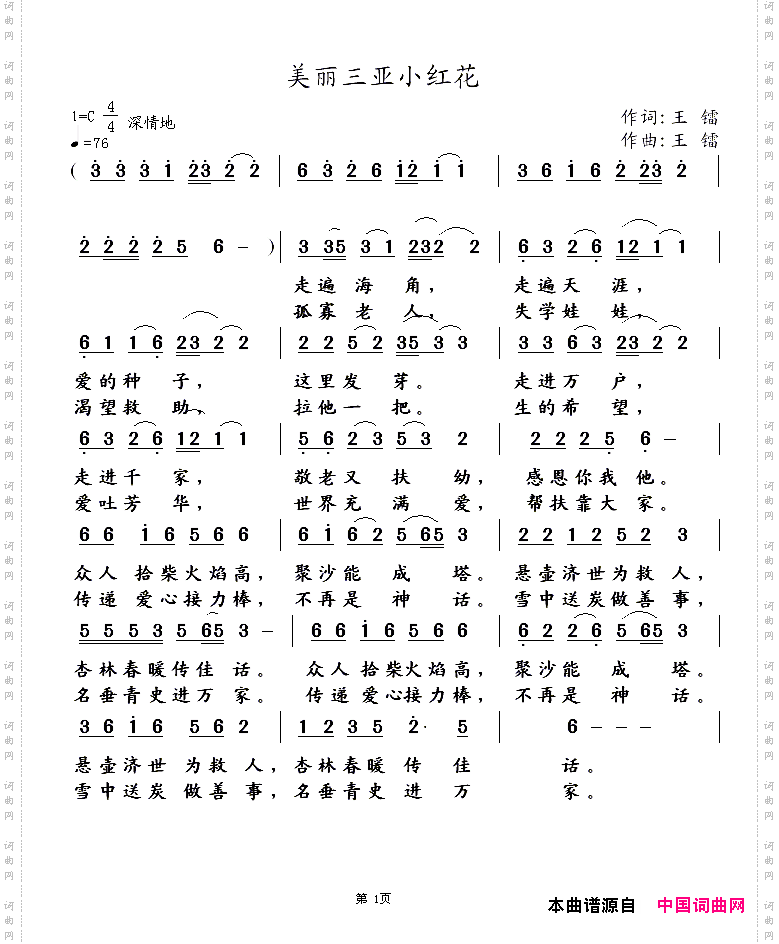 美丽三亚小红花