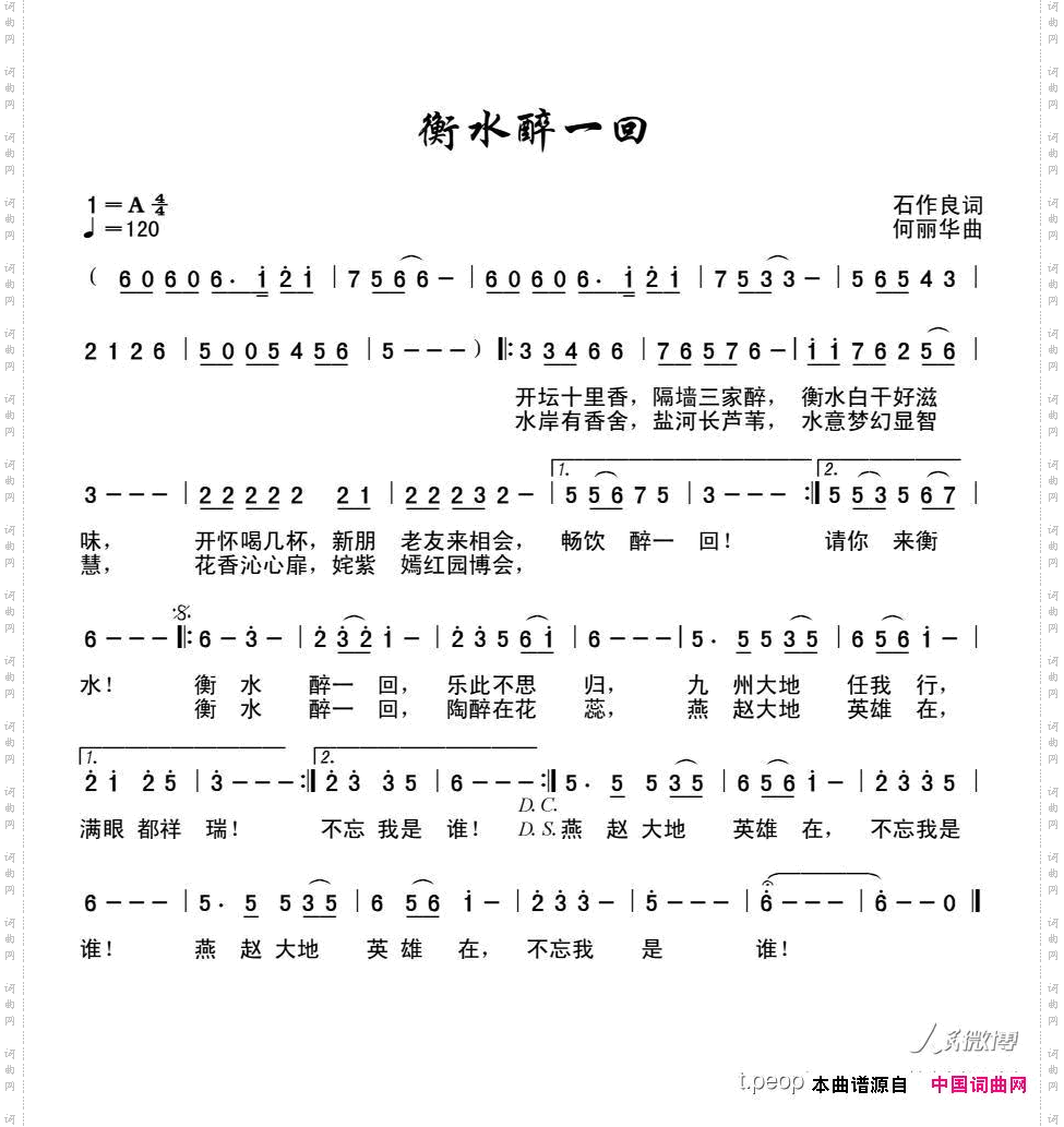 衡水醉一回