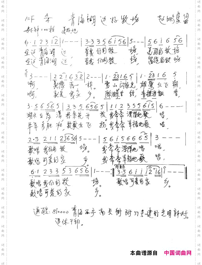 青海湖边好牧场