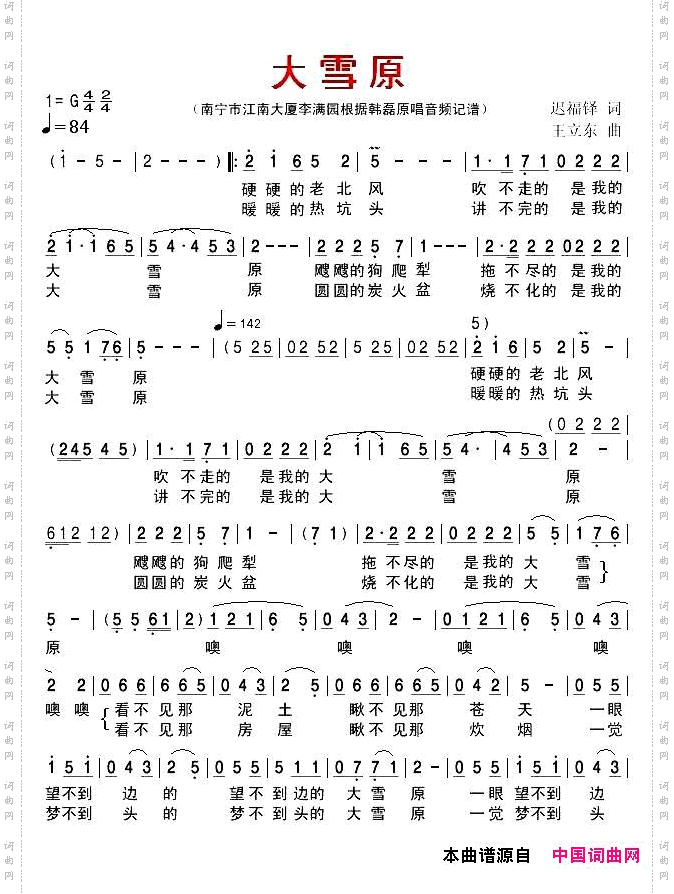 大雪原