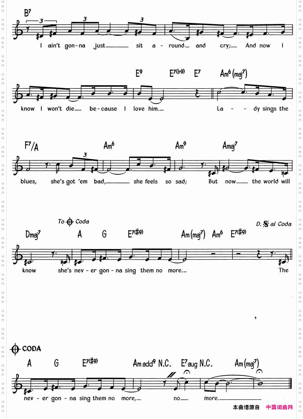 蓝调音乐:TheLadySingsTheBlues