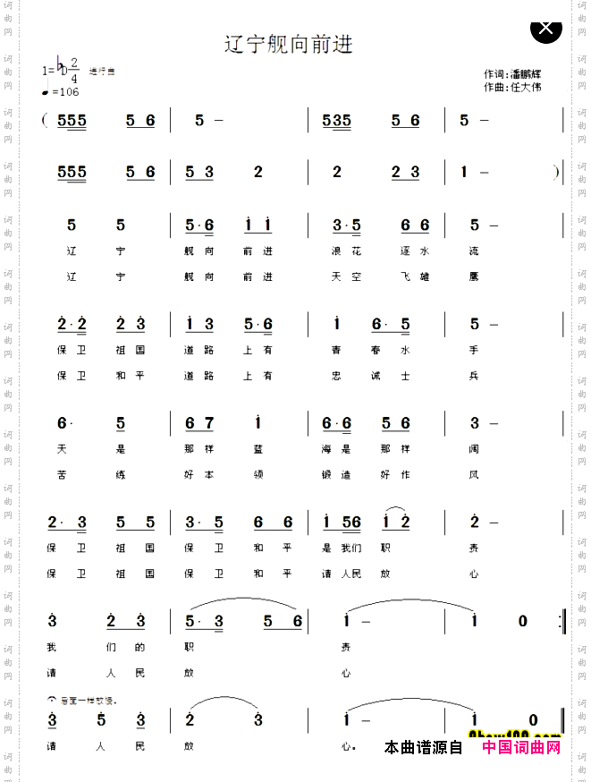 辽宁舰向前进
