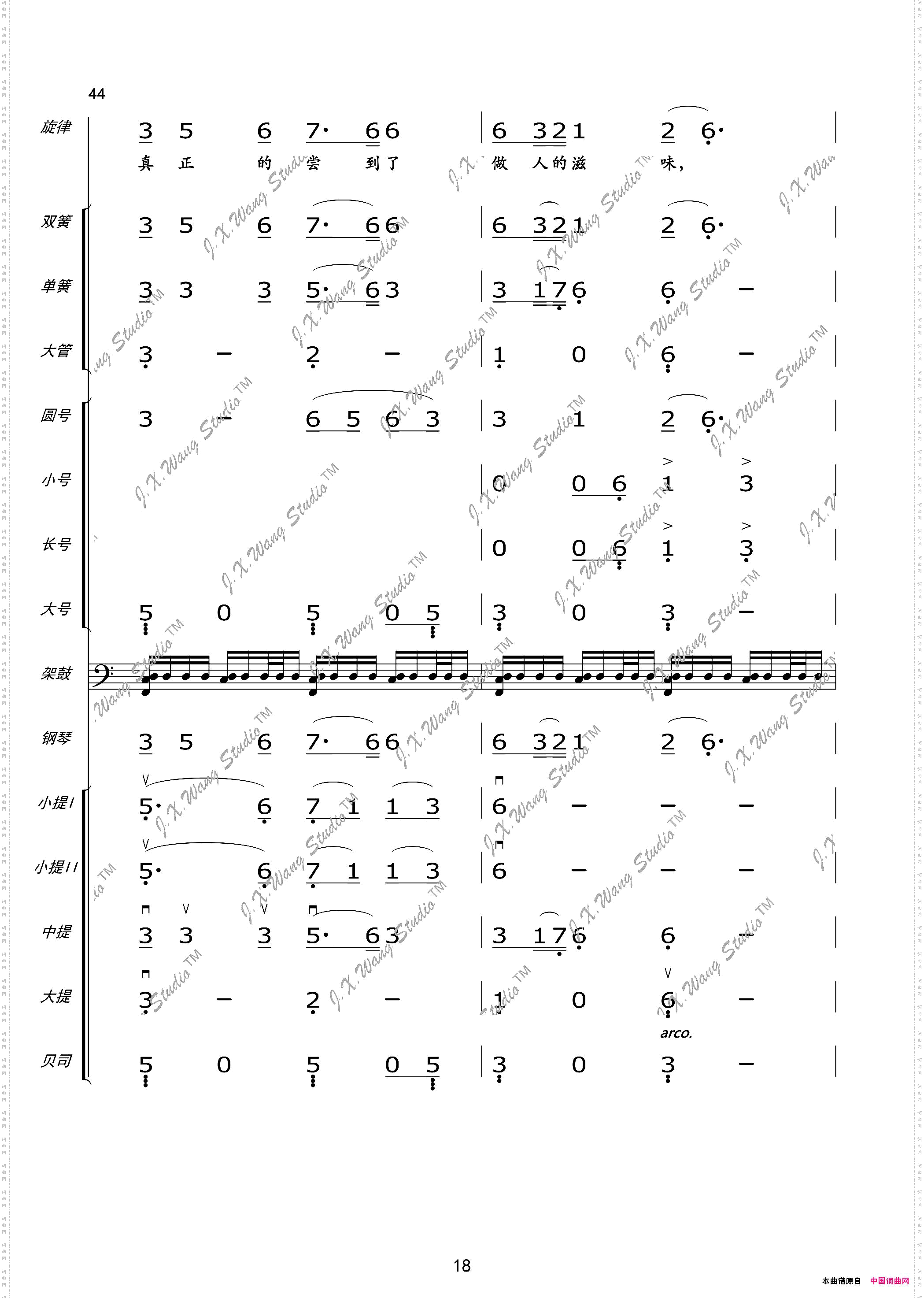 我们这一辈总谱及分谱