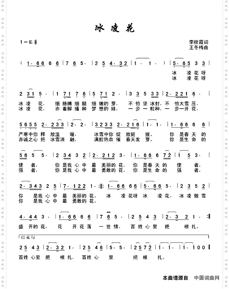 冰凌花