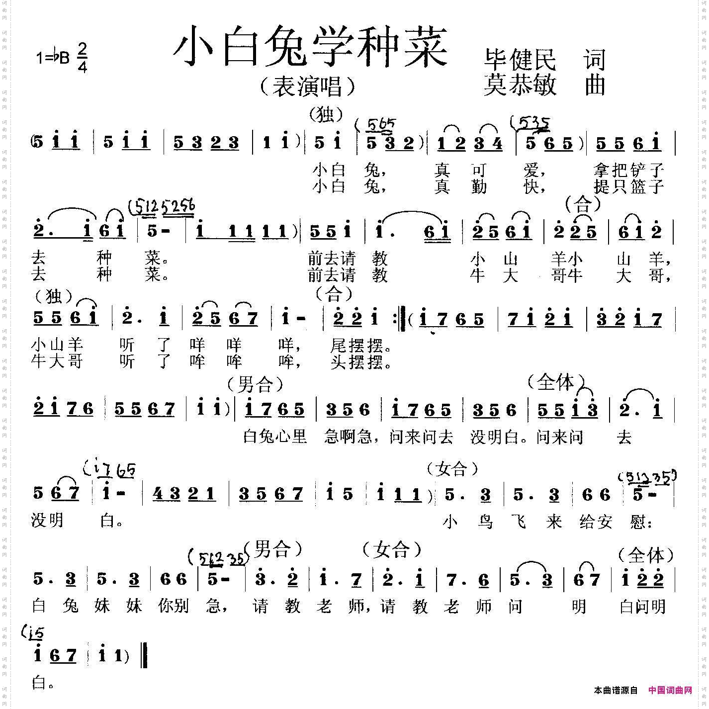 小白兔学种菜