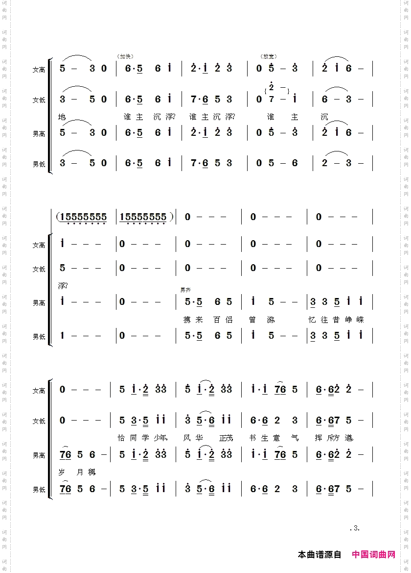 沁园春·长沙_毛主席诗词交响组歌