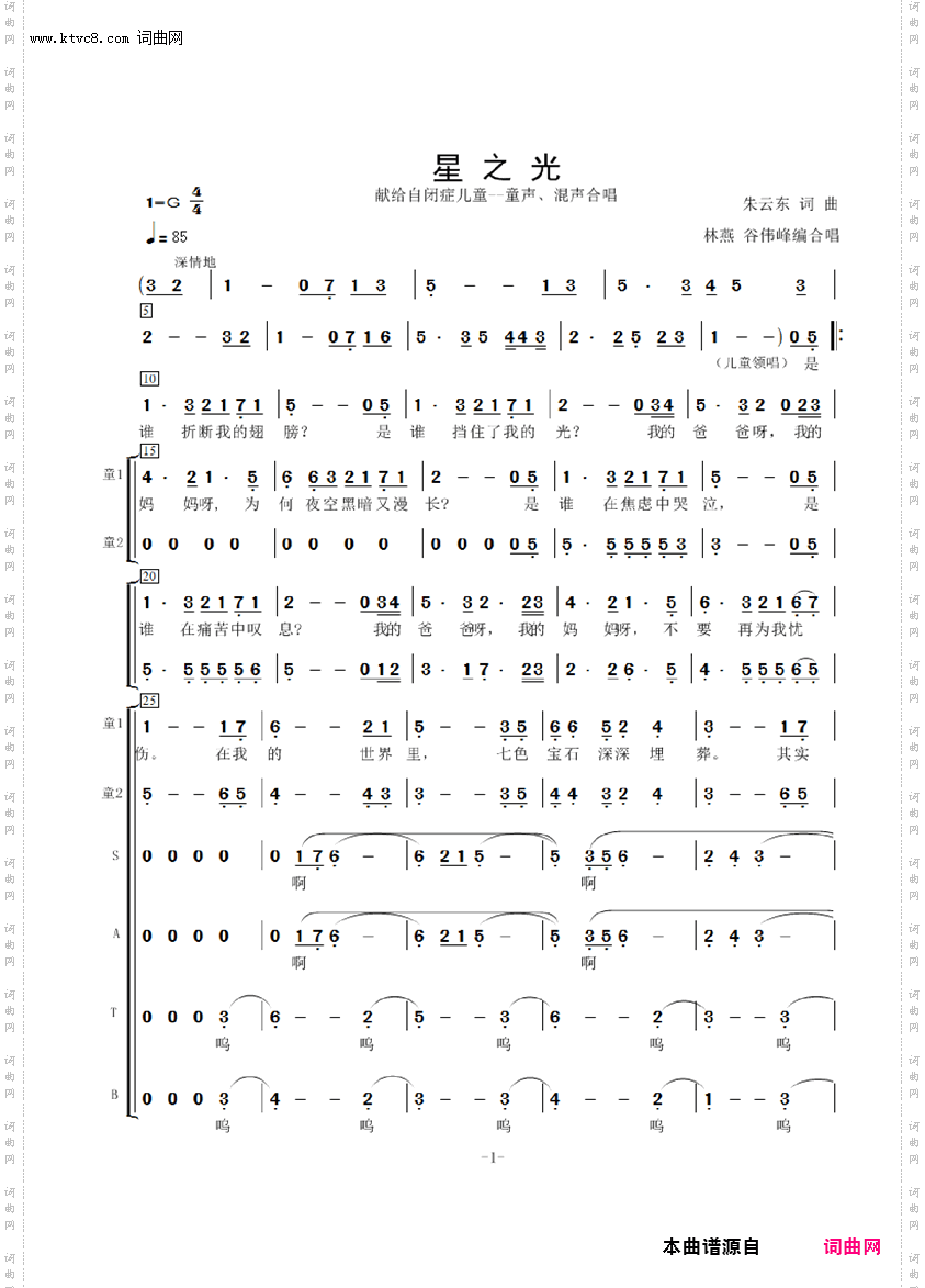 星之光_献给自闭症孩子们