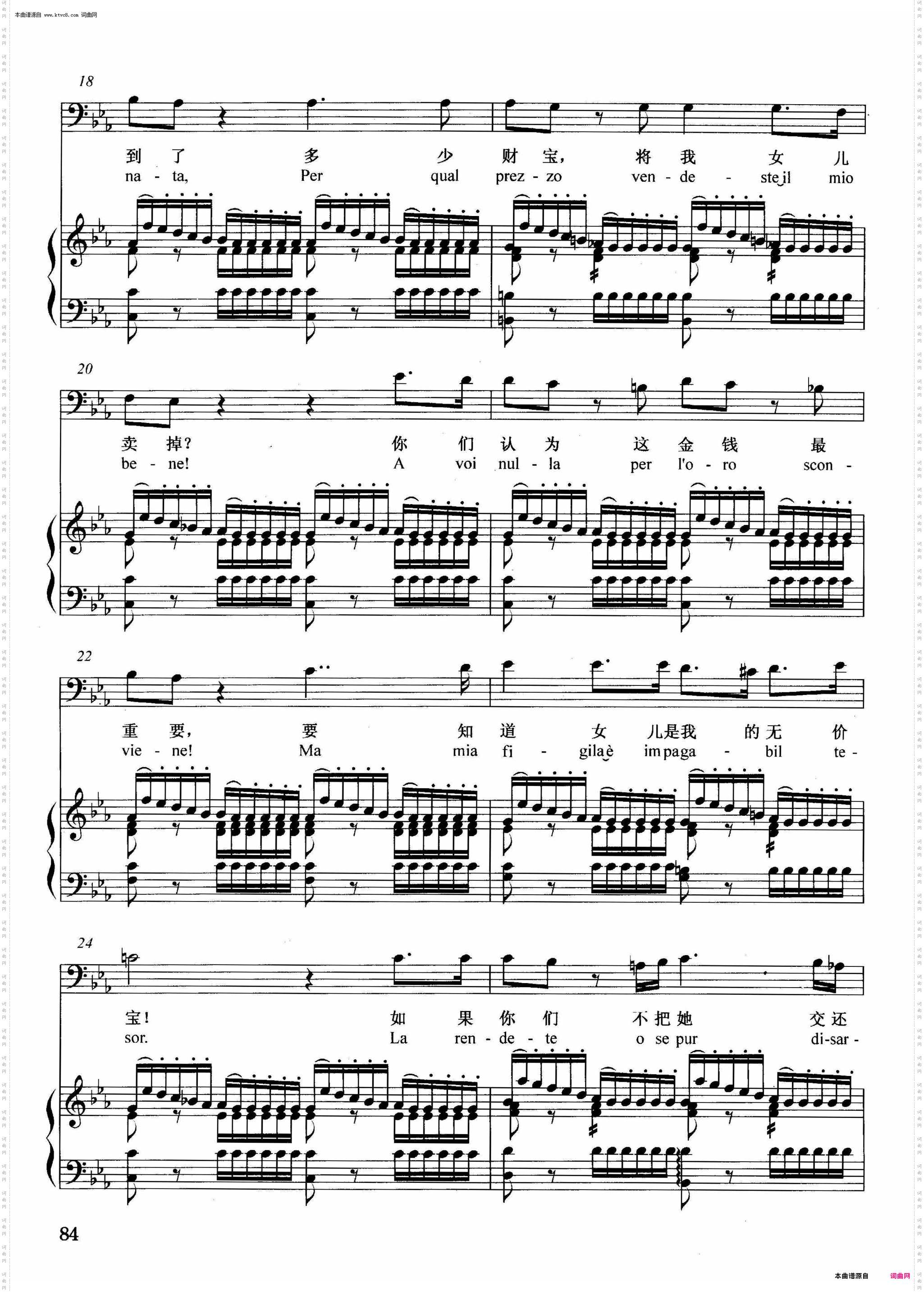 你们这些狗强盗_【意】正谱选自歌剧《弄臣》