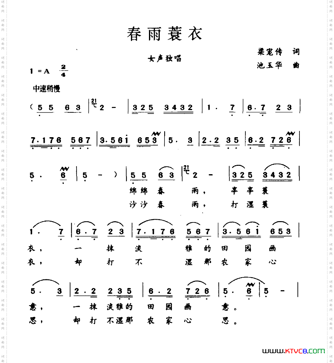 春雨蓑衣