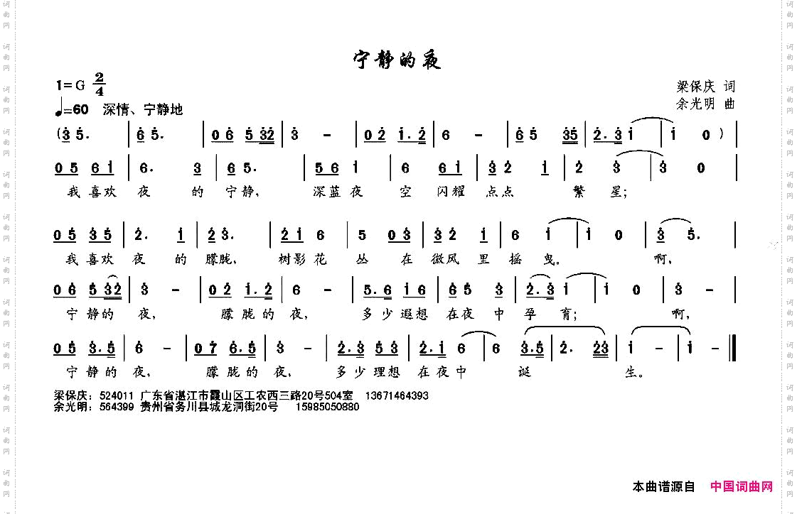 宁静的夜