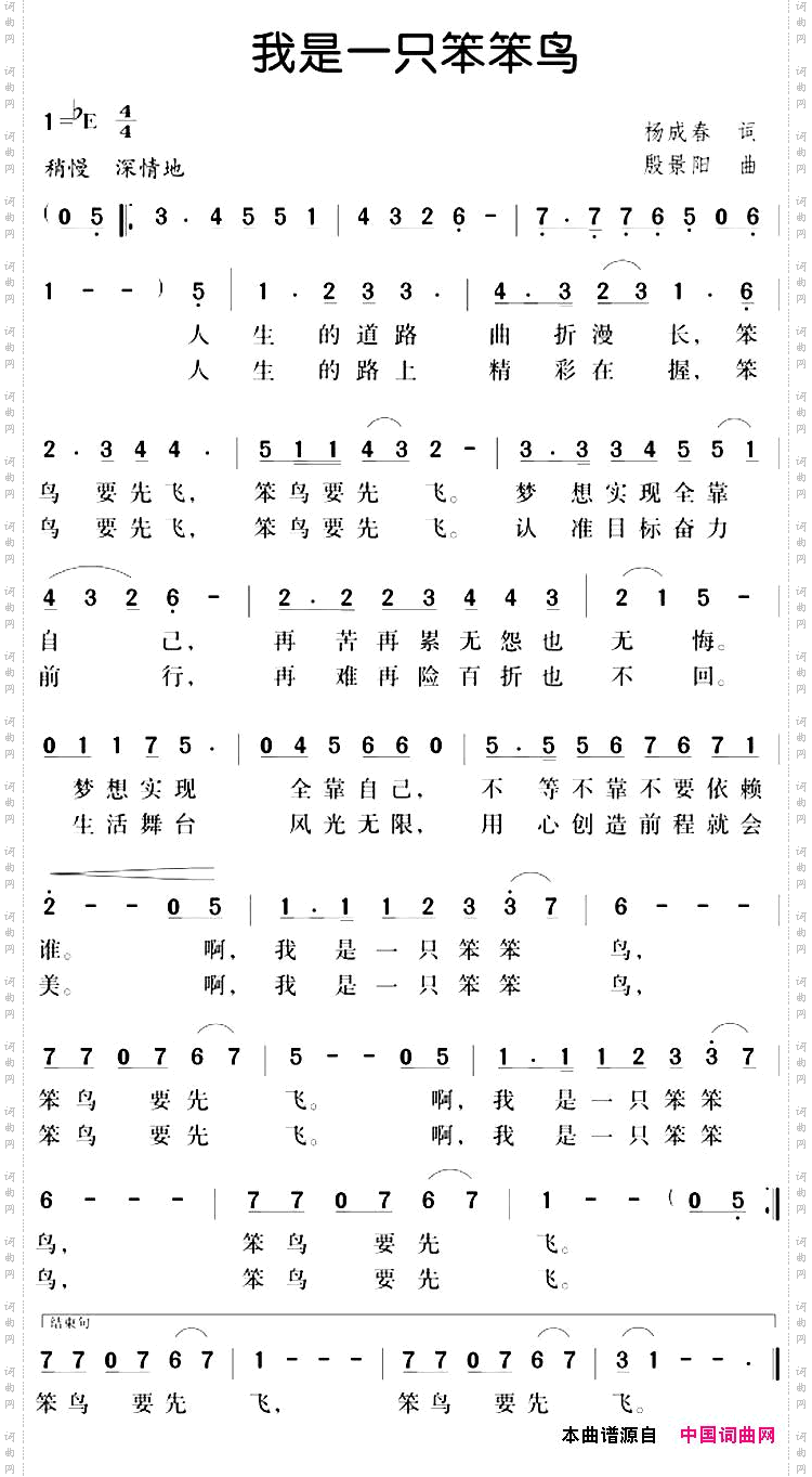 我是一只笨笨鸟