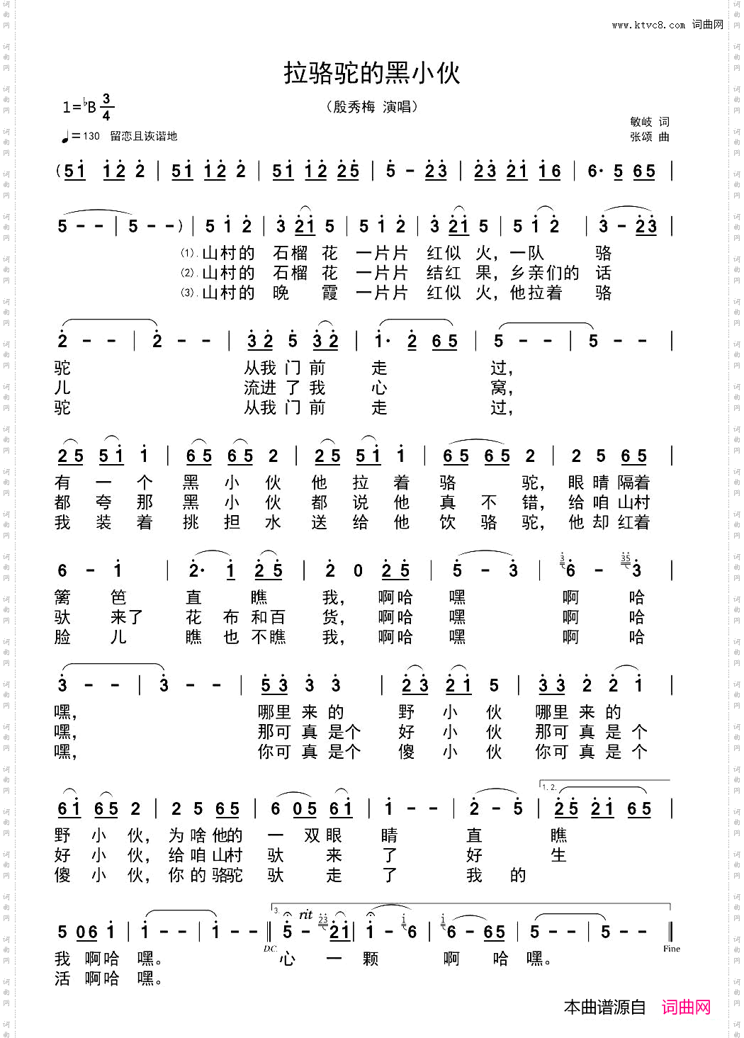 拉骆驼的黑小伙