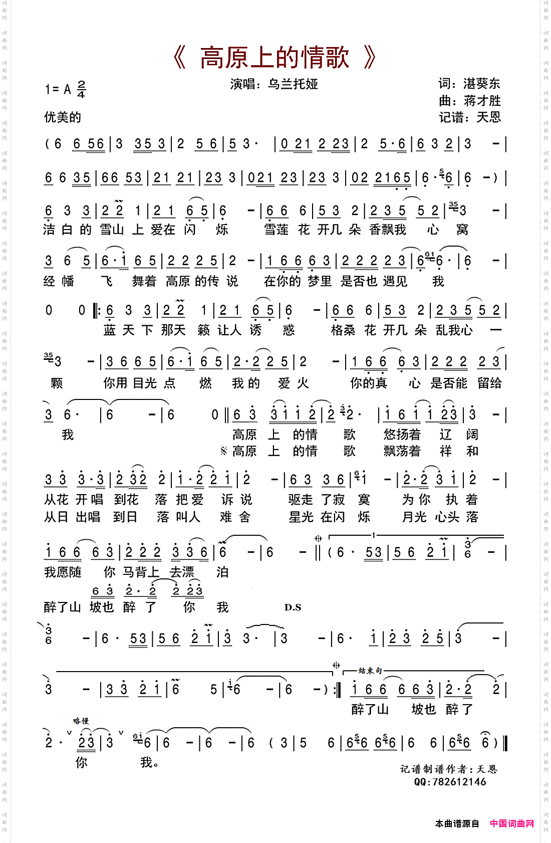 高原上的情歌