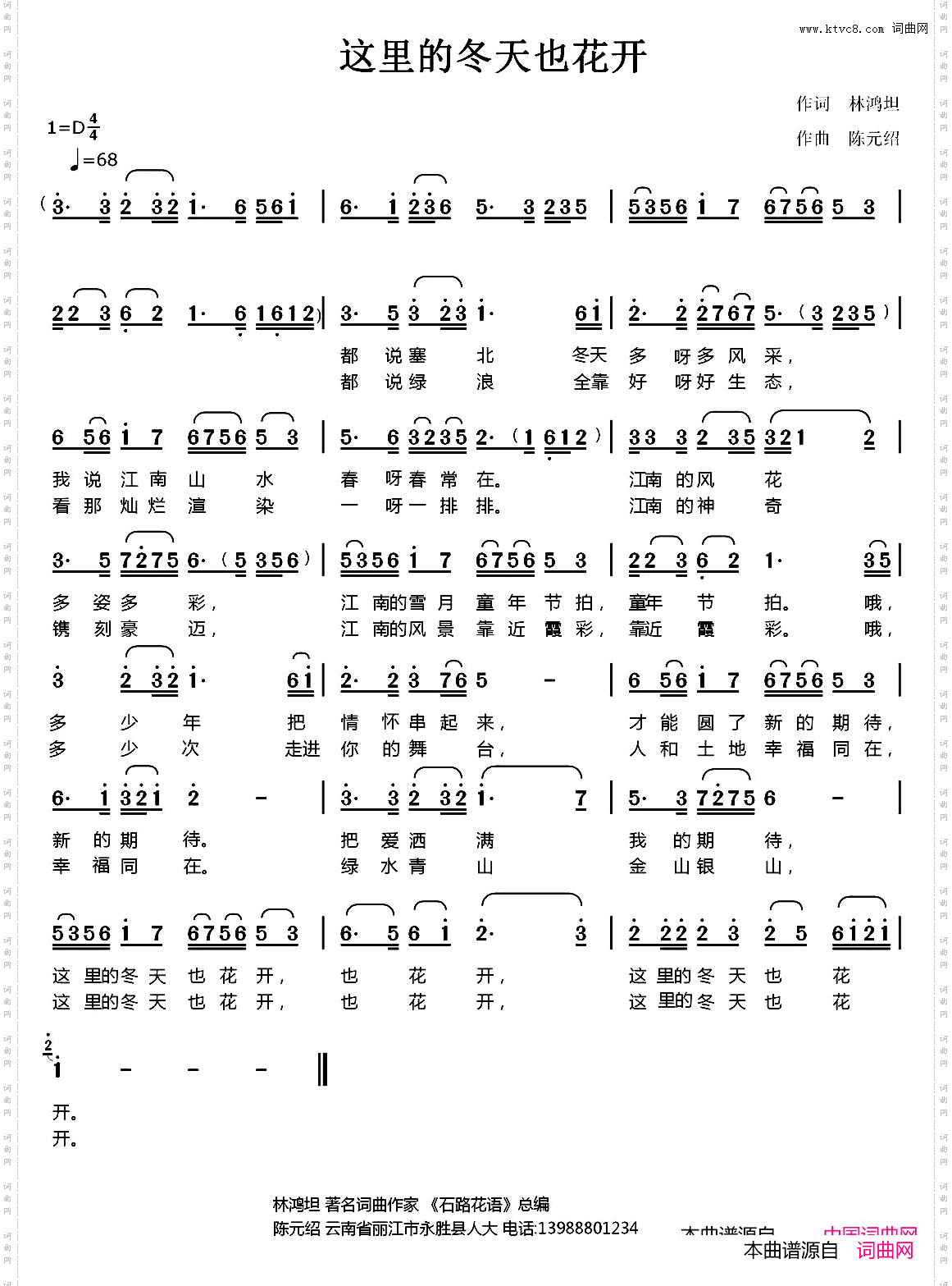 这里的冬天也花开