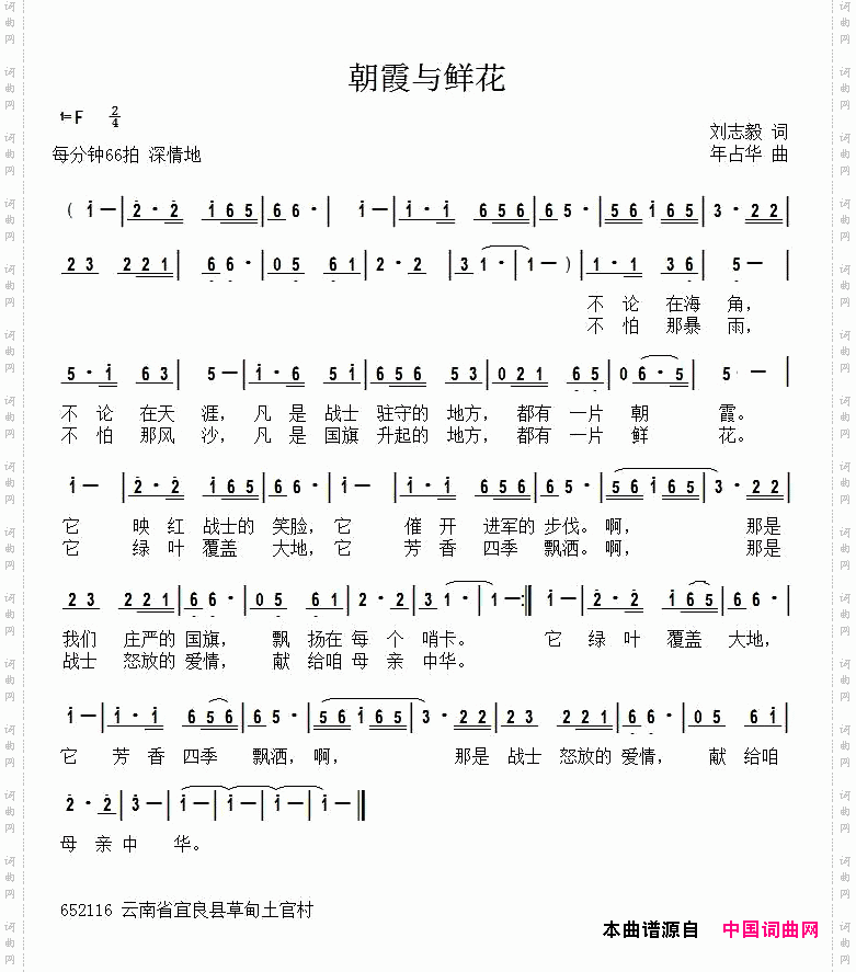 朝霞与鲜花